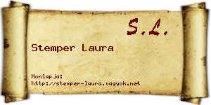 Stemper Laura névjegykártya